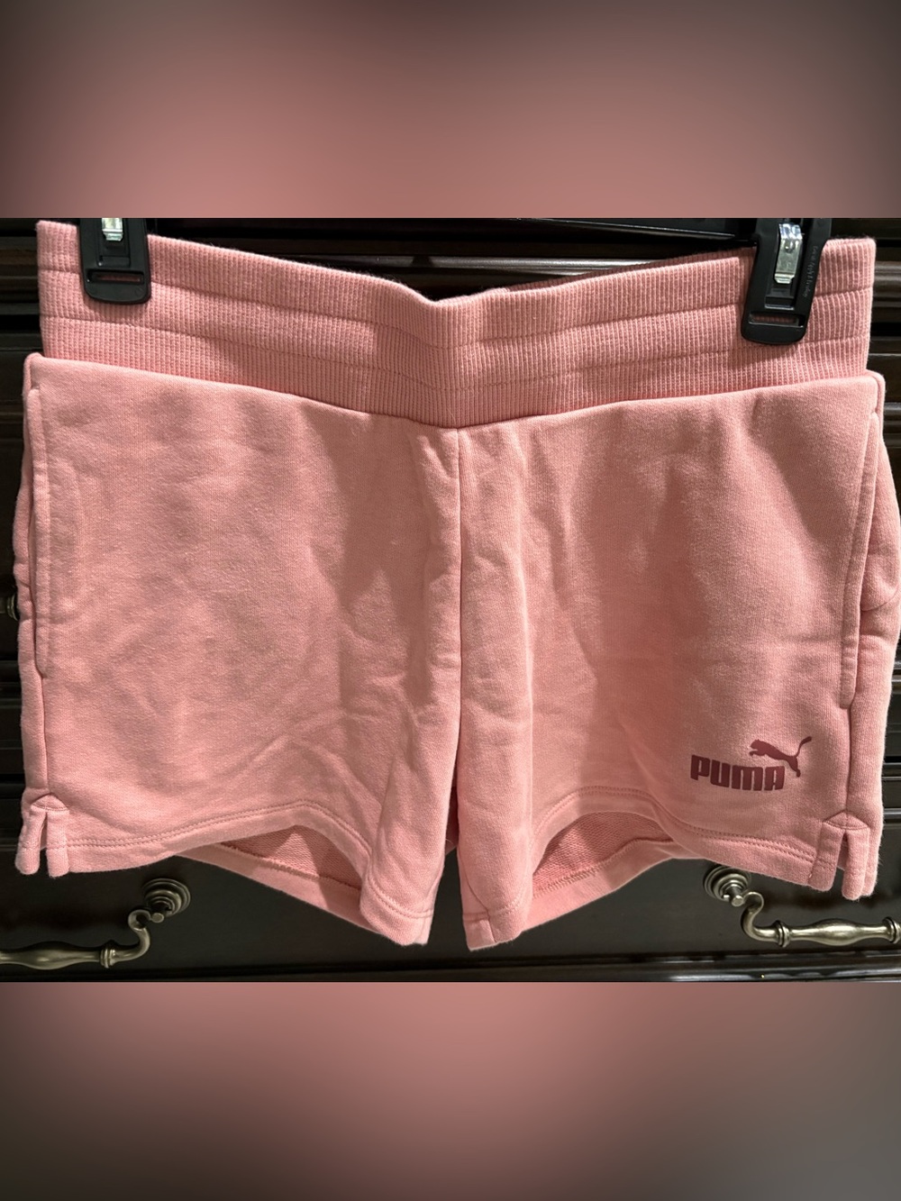 Women’s Puma Peachy Pink Athletic Fleece Shorts - Sz Small